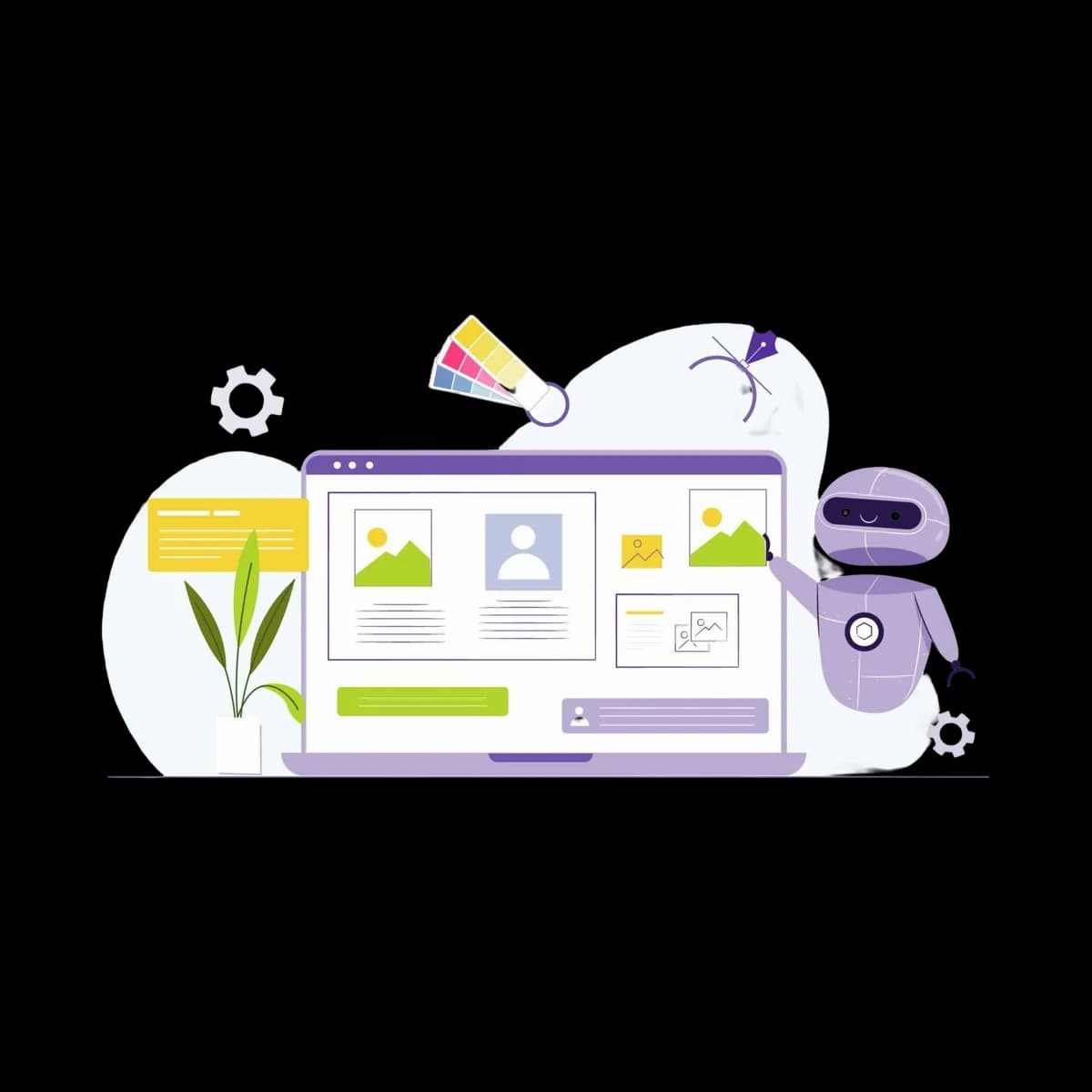 Illustration depicting Artificial Intelligence in use