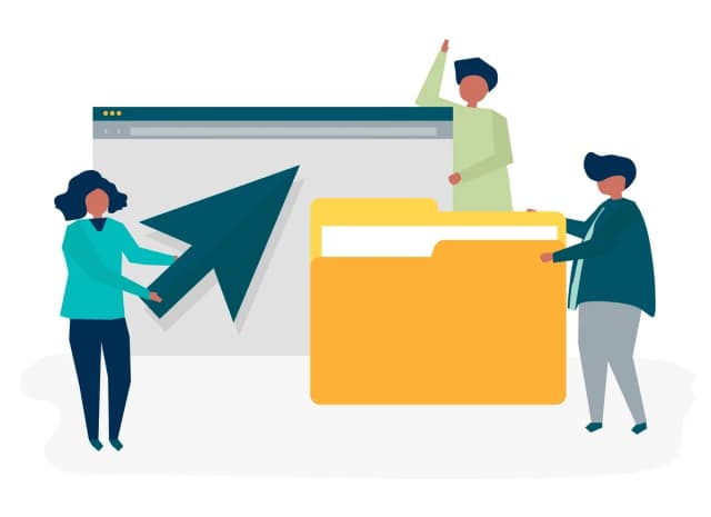 Illustration depicting a well‑organized work structure