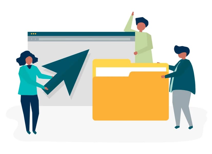 Illustration depicting a well‑organized work structure