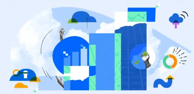 Illustrations depicting migration to Cloud