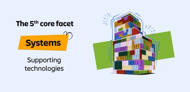 Person organizing tasks on a blue project board with charts and notes.