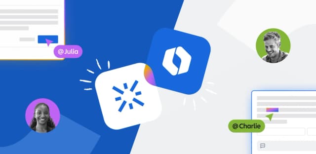 Integration of Atlassian and Loom tools with user collaboration elements.