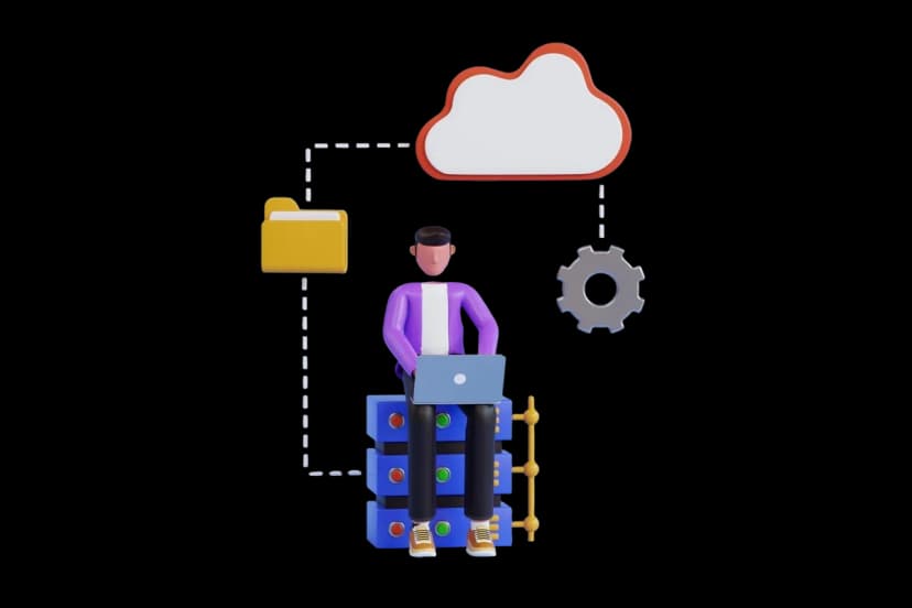 Illustration of a cloud‑managed infrastructure connecting data, applications, and configuration