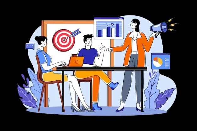 Marketing team in a strategy meeting