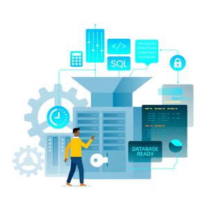 Abstract image representing code automation and a digital workflow