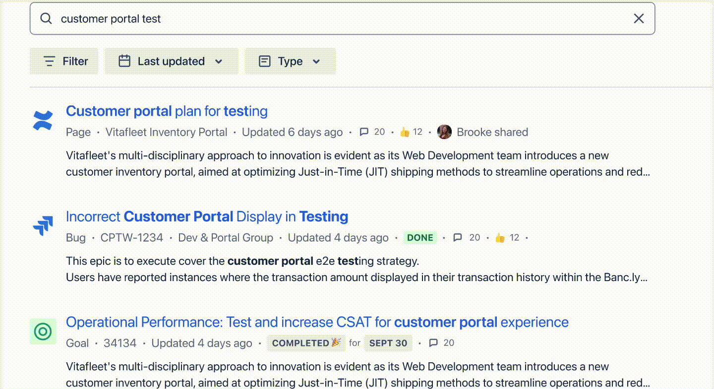 Confluence interface showing a team decision-making table and background text.