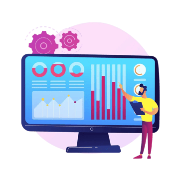 IT professional managing assets and service requests on an integrated dashboard