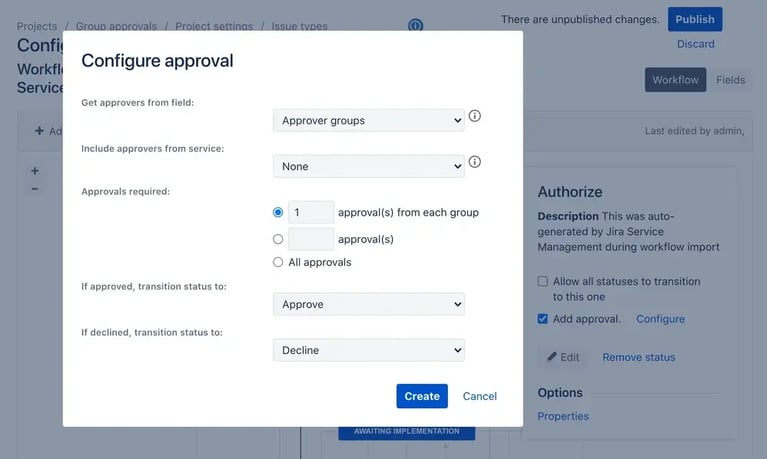 Change management in Jira Service Management