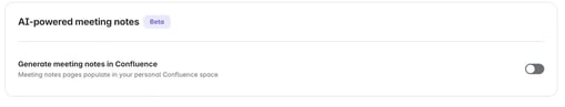 AI-generated meeting notes in Confluence.