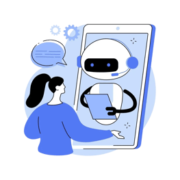 AI assistant or chatbot providing an answer on screen.